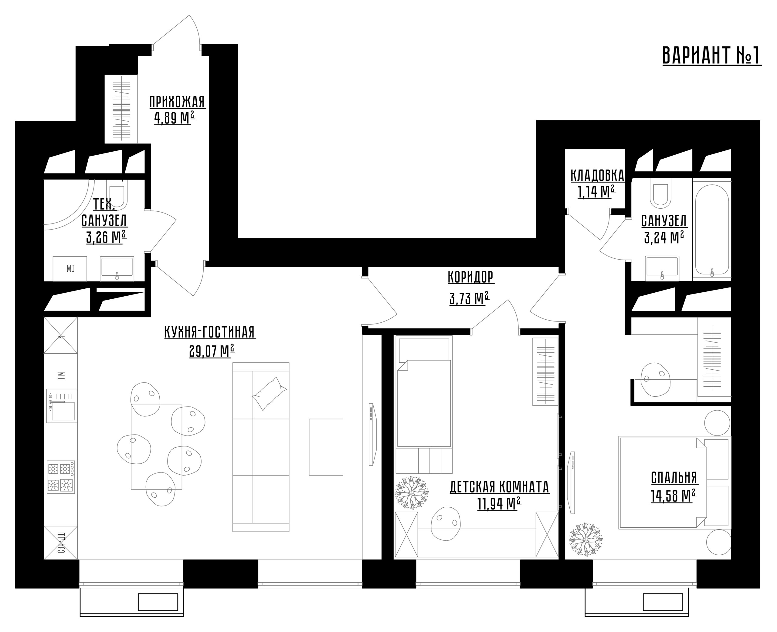 Поиск планировки: 3 плана + финал квартиры с душем для собаки | Houzz Россия