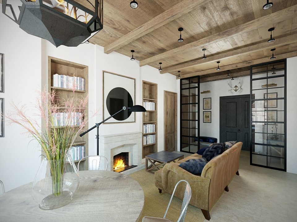 Квартира в "Сталинке". Кантри - Лофт.