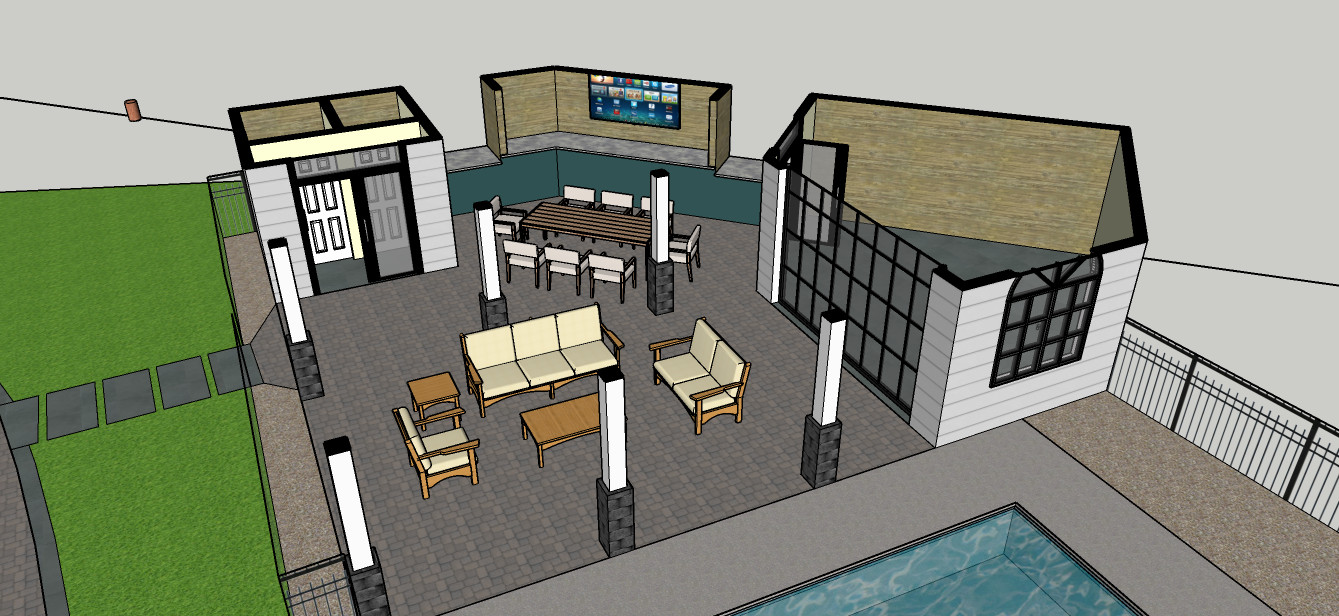 Pool and Pool House