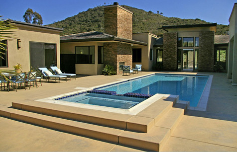 Rancho Santa Fe medelhavsstil-fasad