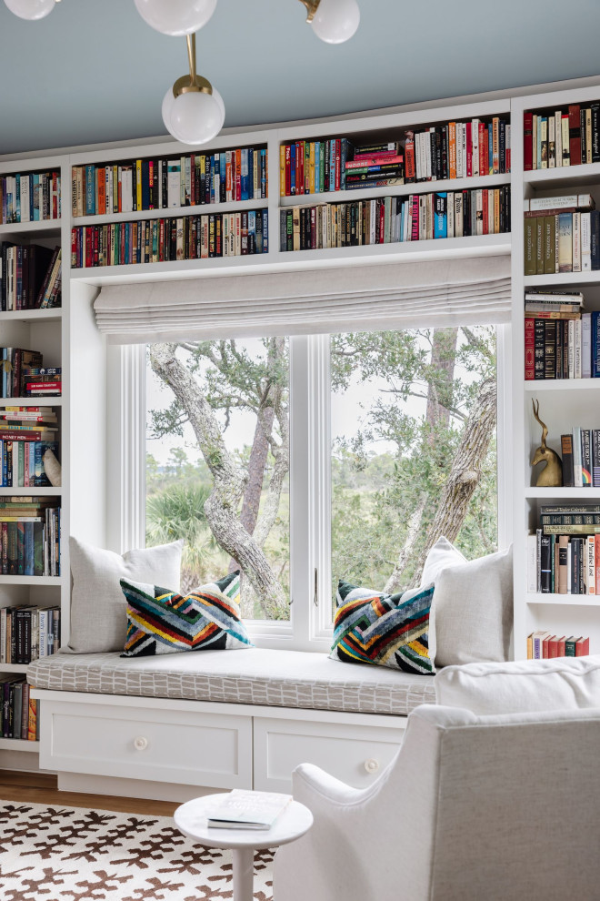 Home office - transitional home office idea in Charlotte