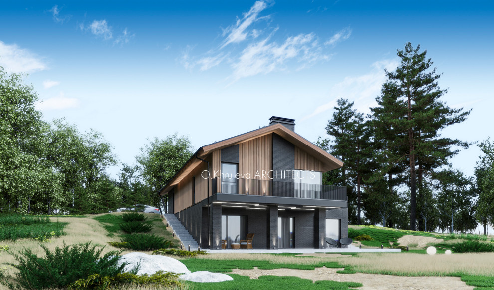 Дом на склоне