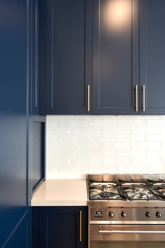 Modern Kitchen with Navy Cabinets - Beach Style - Kitchen - Sydney - by ...
