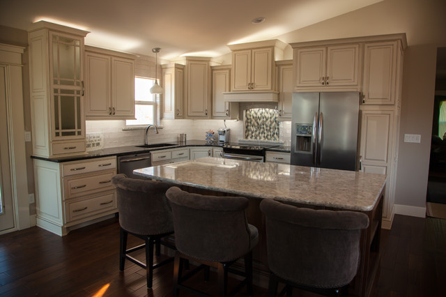 Transitional White transitional-kitchen