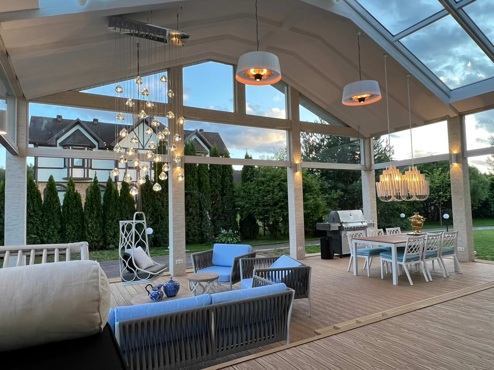 Беседка барбекю в КП Княжье Озеро