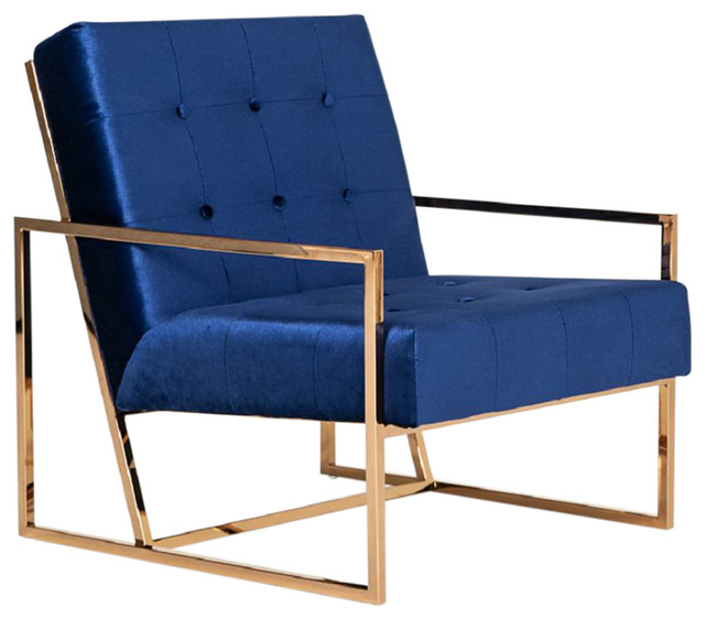 blue gold chair