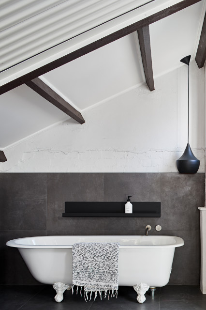 En-suite industrielt-badevaerelse
