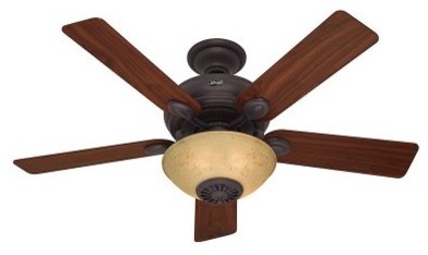 Hunter 59033 Westover 52 in. Indoor Ceiling Fan with Light and Remote - New Bron