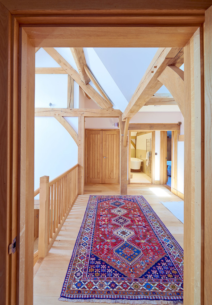 Design ideas for a traditional hallway in West Midlands.