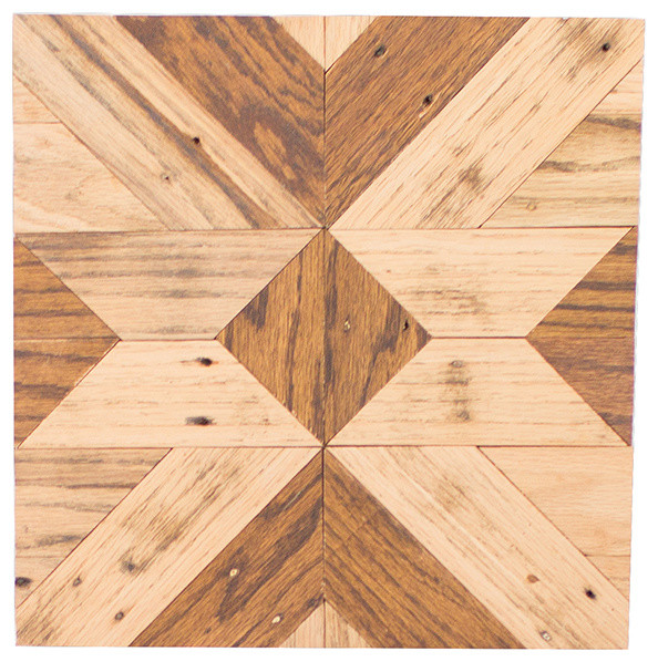 Geometric Reclaimed Wood Wall Art contemporary-wall-decor