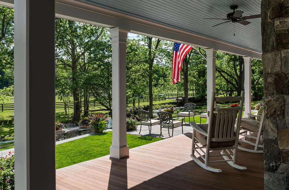 Photo of a country verandah in New York.