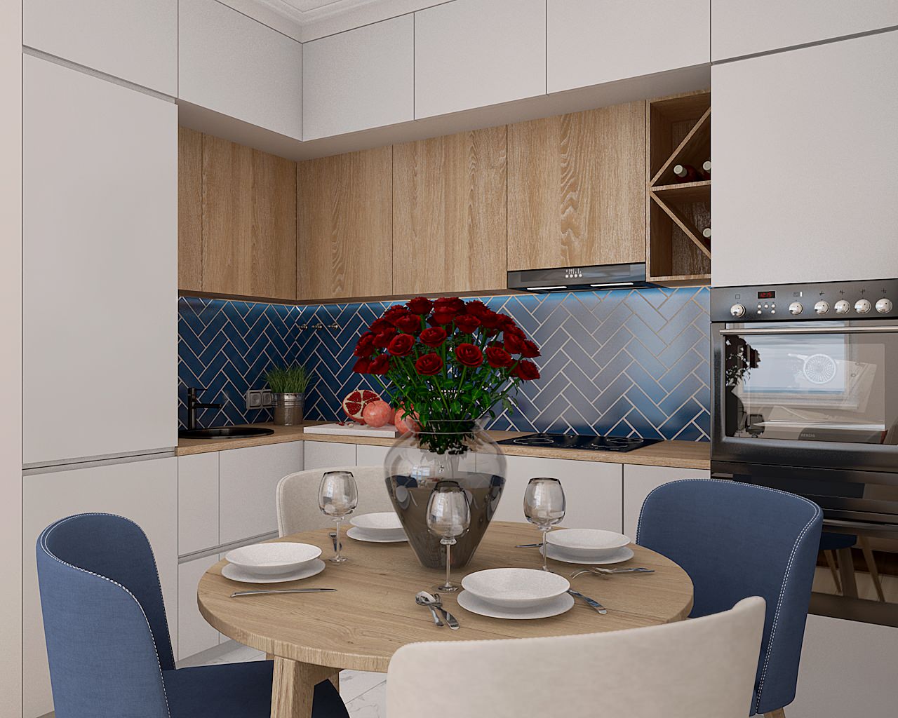 Проект в ЖК Green Park, Москва. Современная классика.