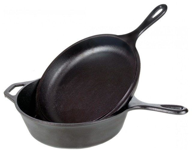 Lodge Cast Iron Combo Cooker - Traditional - Frying Pans And ...