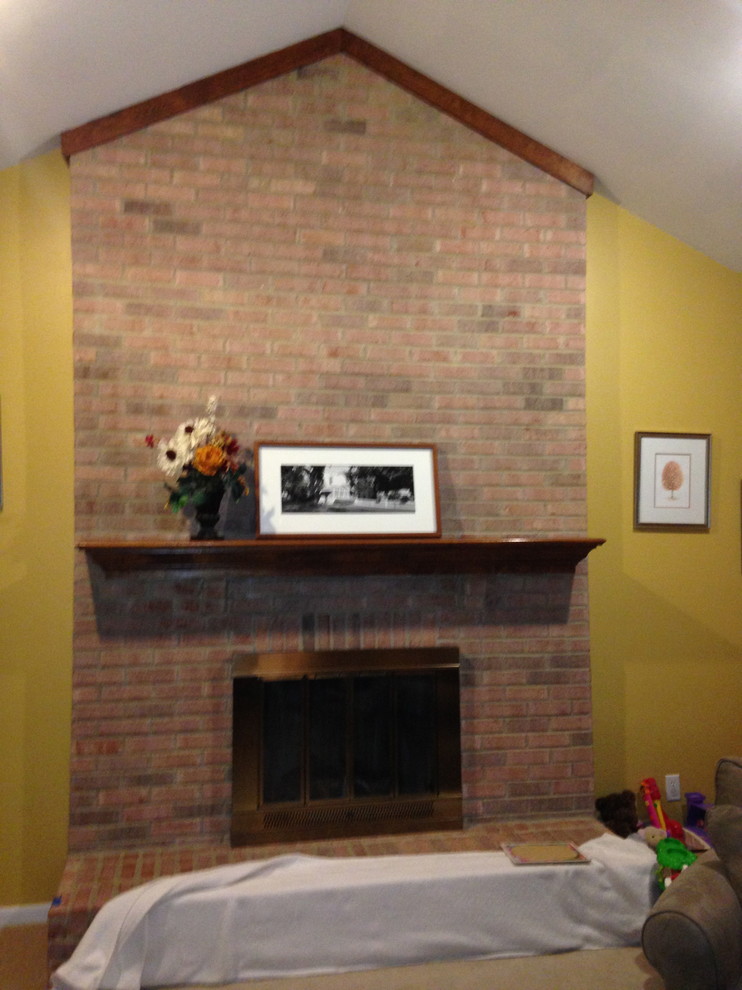 Before and After Fireplace