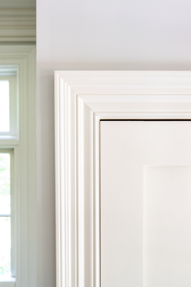 Elegant Entryway with White Door and Natural Light