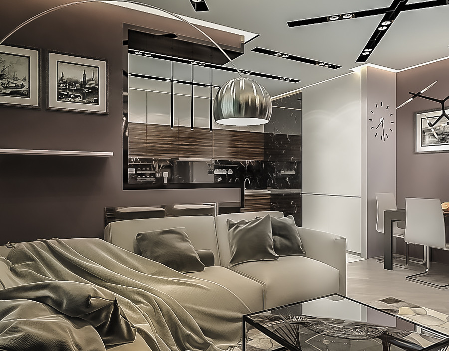 Мужской интерьер холостяка