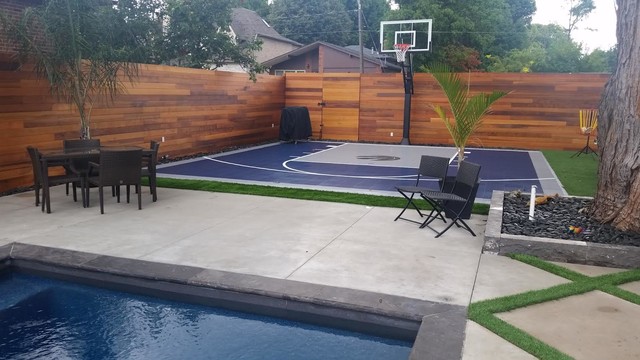 Outdoor Basketball Courts - Traditional - Garden - Toronto ...