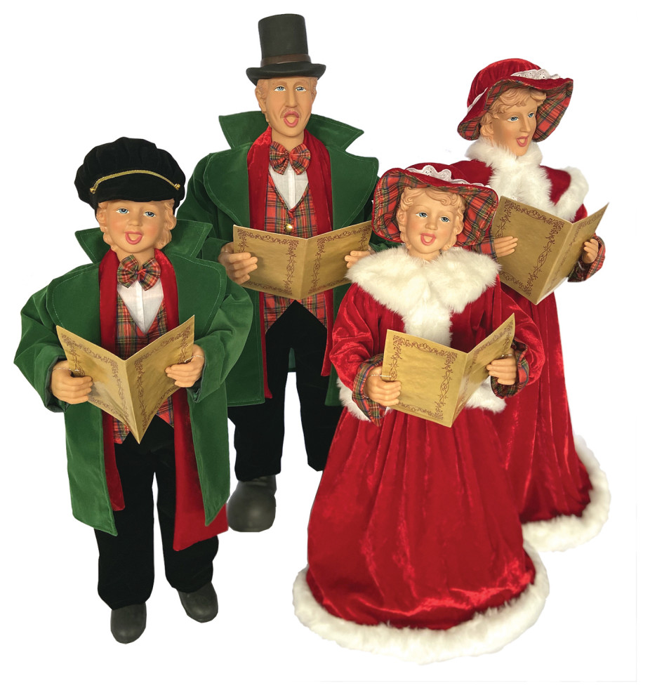 37"27" Dickens Carolers, Set of 4 Traditional Holiday Accents And