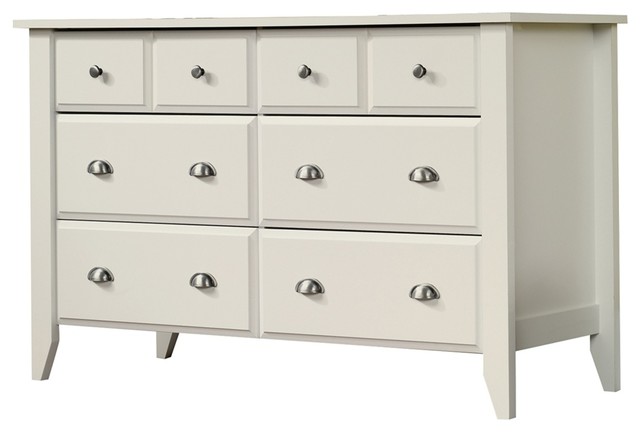 Sauder Shoal Creek Dresser in Soft White Finish