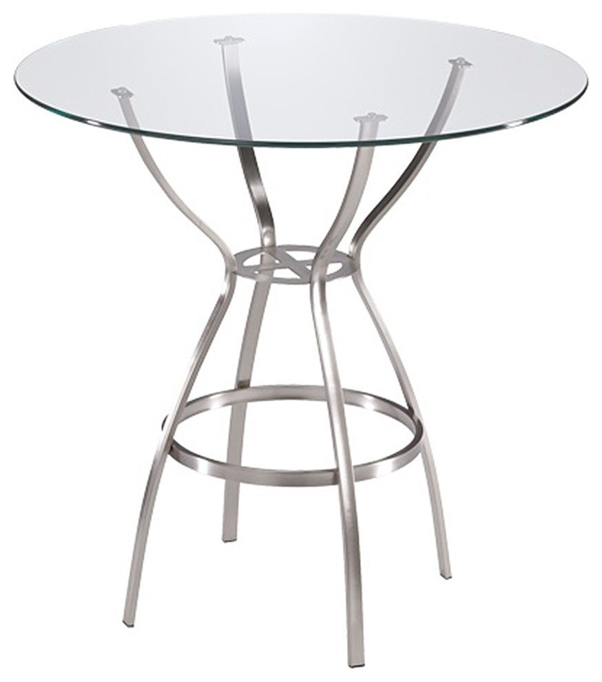 Rome GlassTop Table Base, Counter