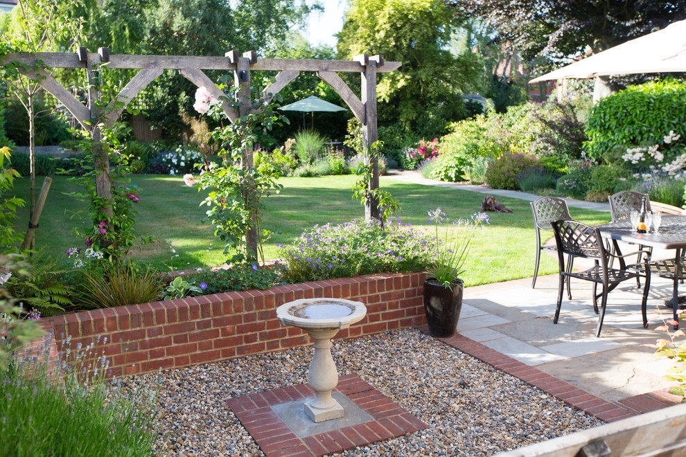 Design ideas for a small traditional courtyard formal garden in Cheshire.
