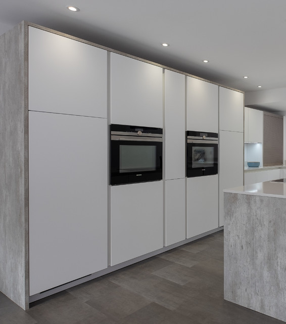 Semmence, Winchester, Hampshire, Kitchen Project industrielt-koekken