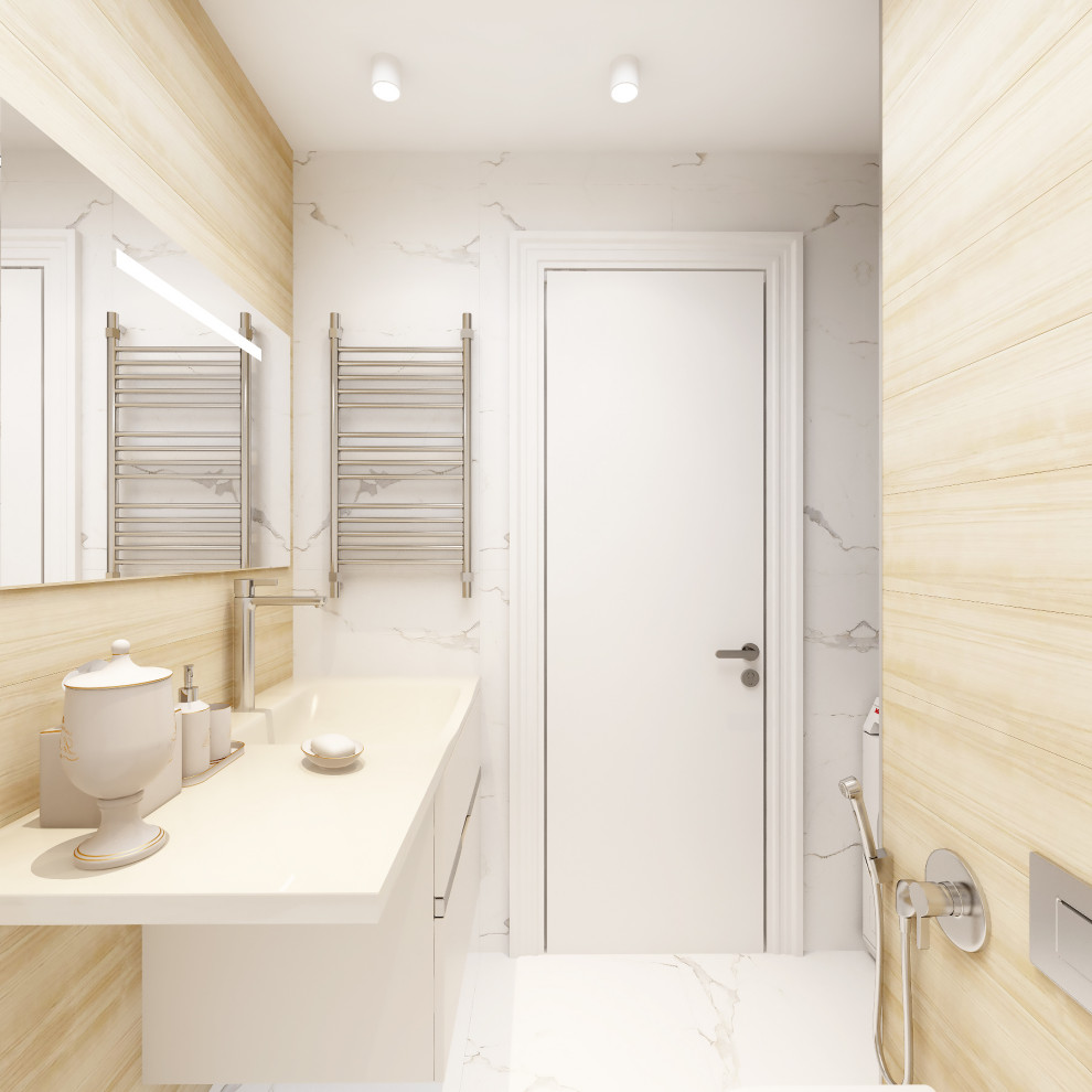 Санузел с душевым углом