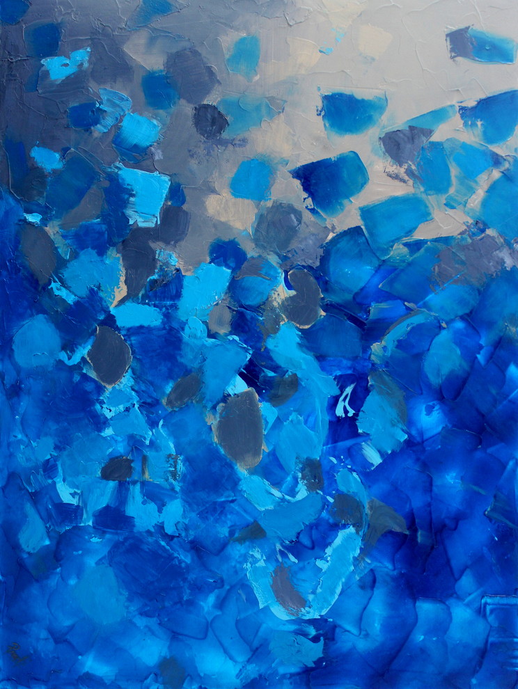 'Blissful' 36x48 Original Large Modern Painting MADE TO ORDER