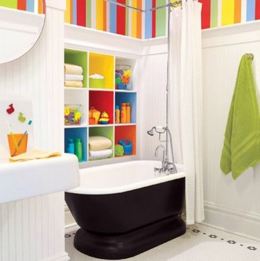 Color bomb bathroom eclectic-bathroom