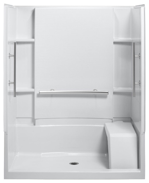 Sterling Accord 36"x60"x74.5" Vikrell Alcove Shower Kit Contemporary