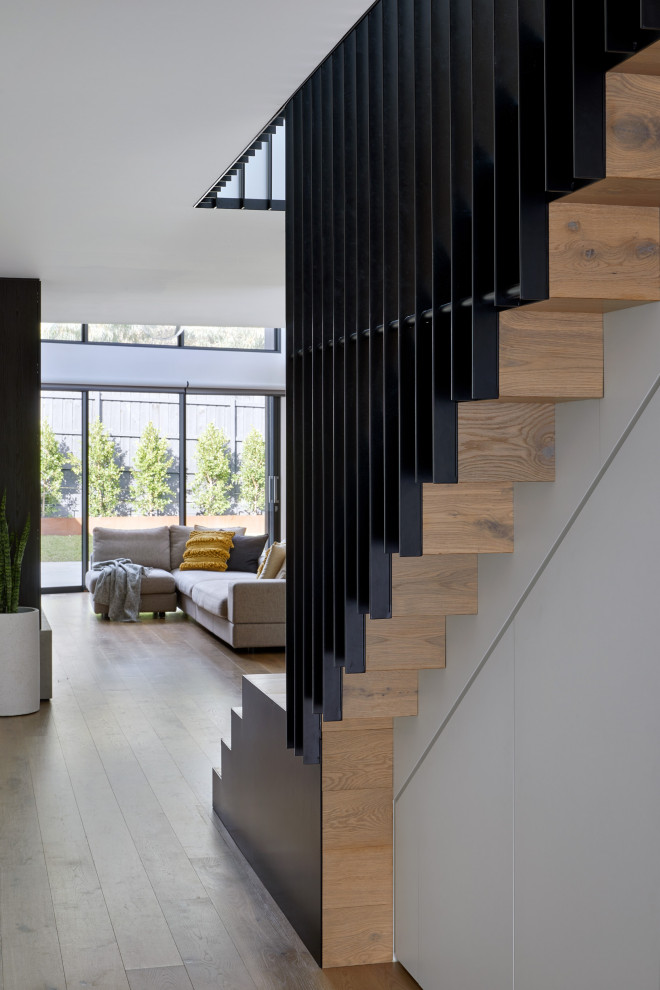 Inspiration for a contemporary staircase in Melbourne.