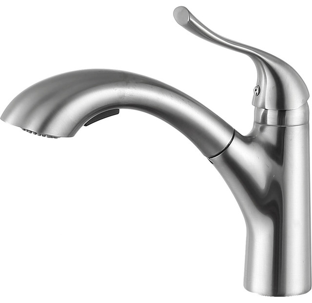 Anzzi Di Piazza Single Handle Standard Kitchen Faucet Brushed Anzzi Di Piazza Single Handle Standard Kitchen Faucet Brushed Nickel