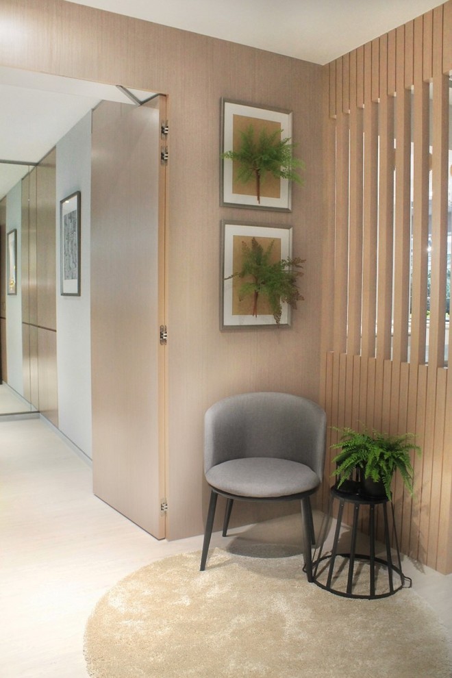 Design ideas for a modern foyer in Singapore.