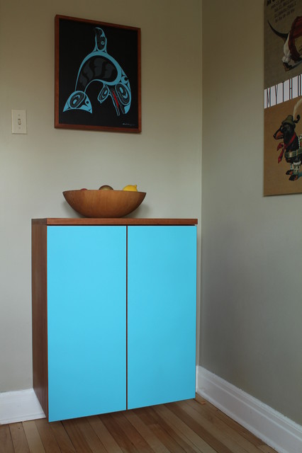 Blue Floating Cabinet