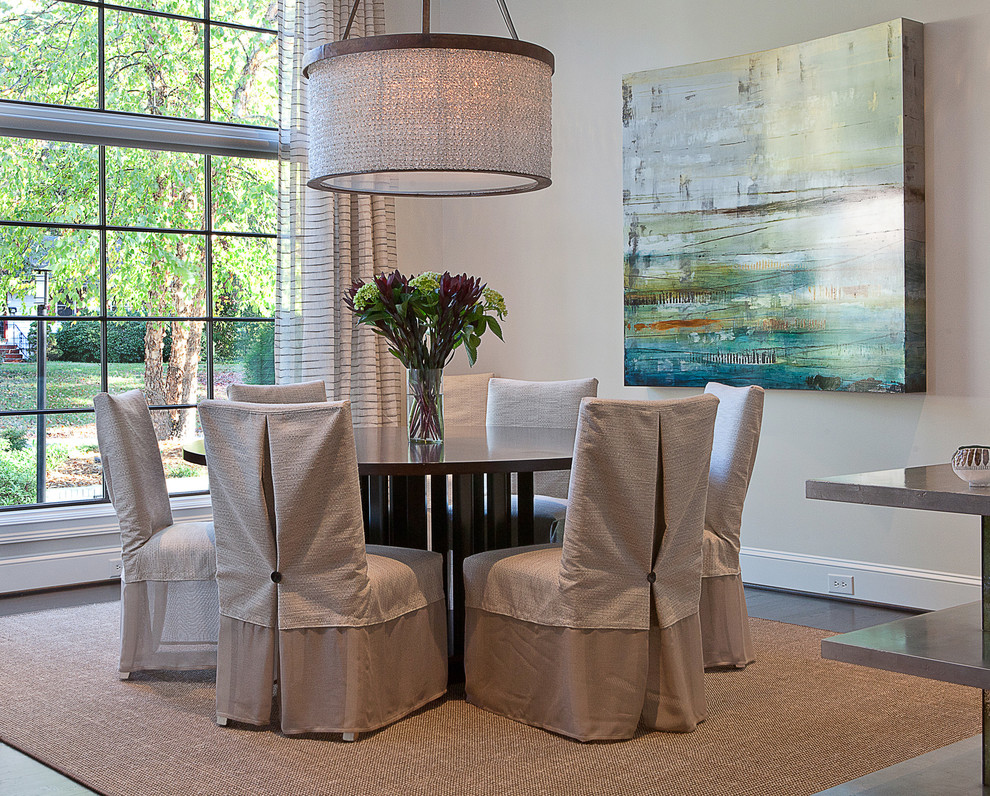 Inspiration for a modern dining room remodel in Other