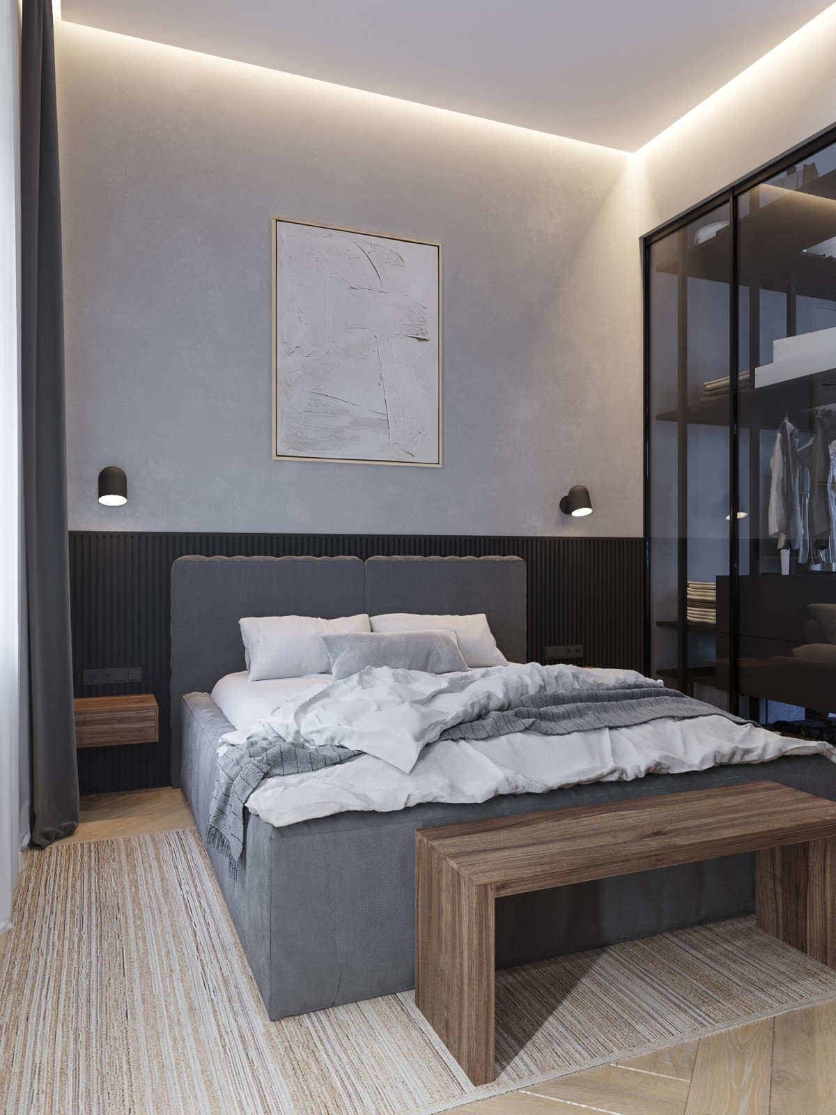 Серый минимализм в центре Петербурга