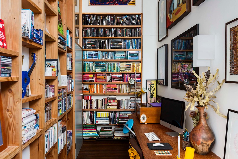 Design ideas for an eclectic home office in Sydney.
