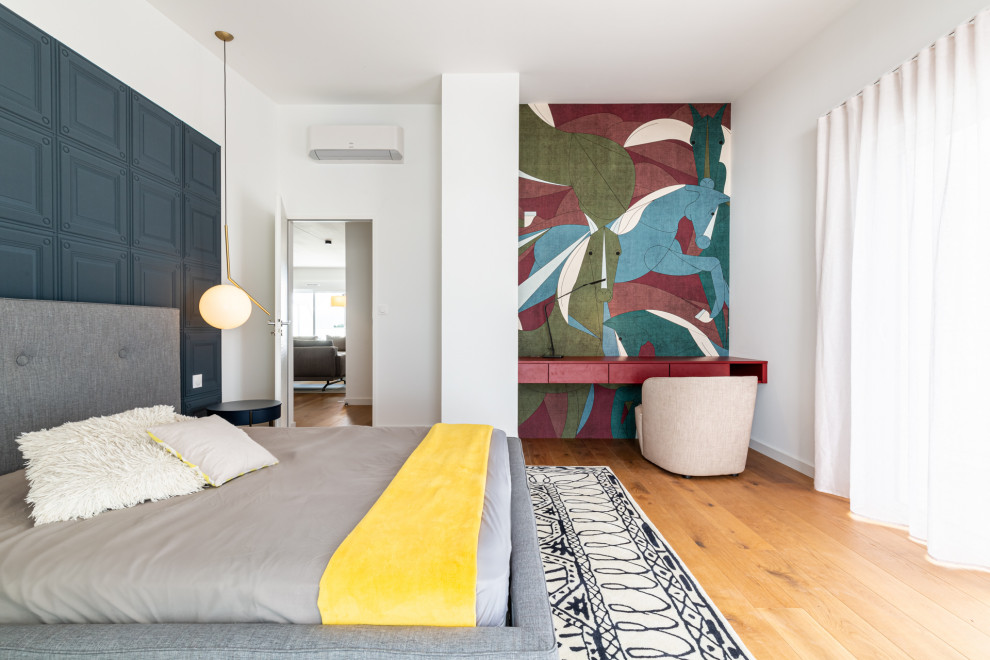 Aménagement d'une chambre contemporaine.