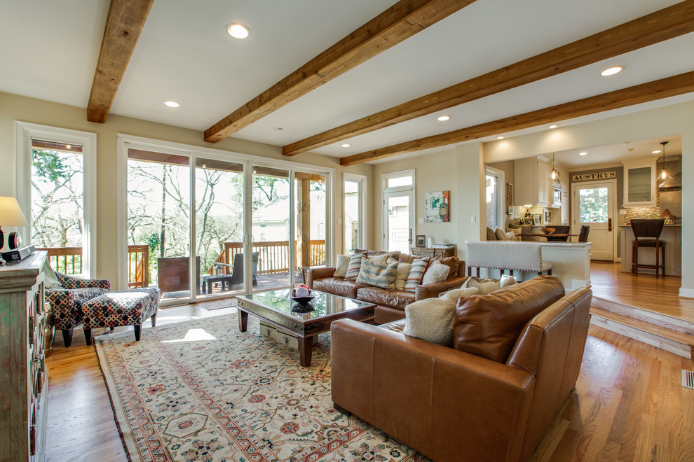 Living room - transitional living room idea in Dallas