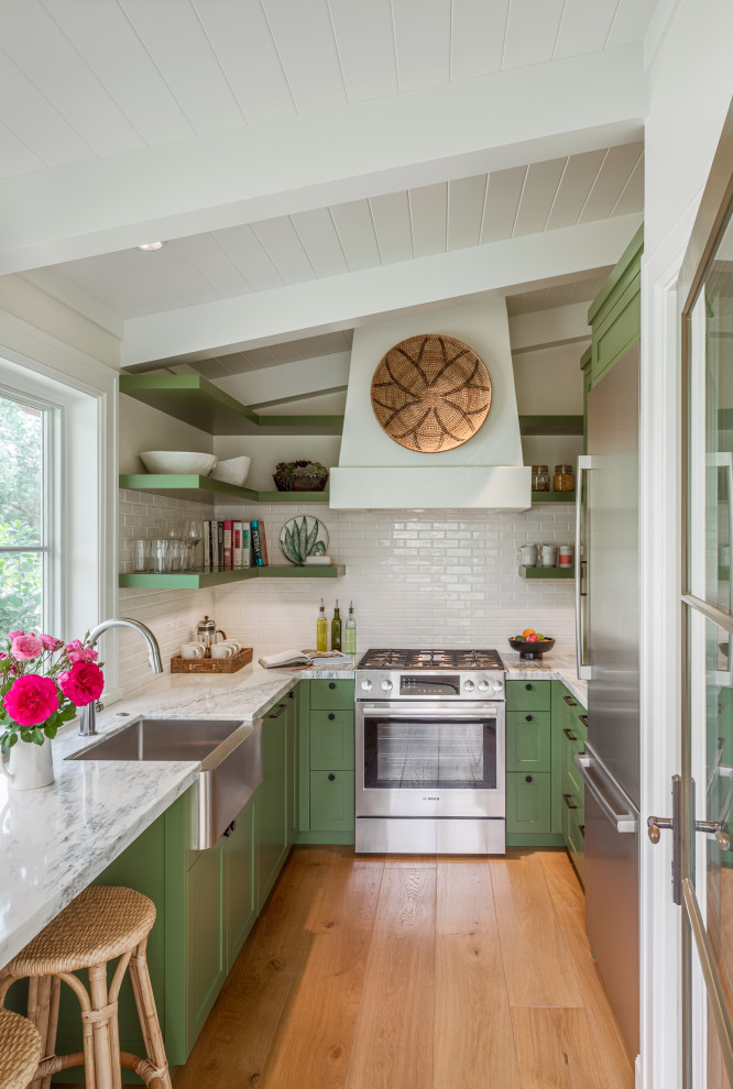 Glen Oaks Guest House and Garage - Transitional - Kitchen - Santa ...