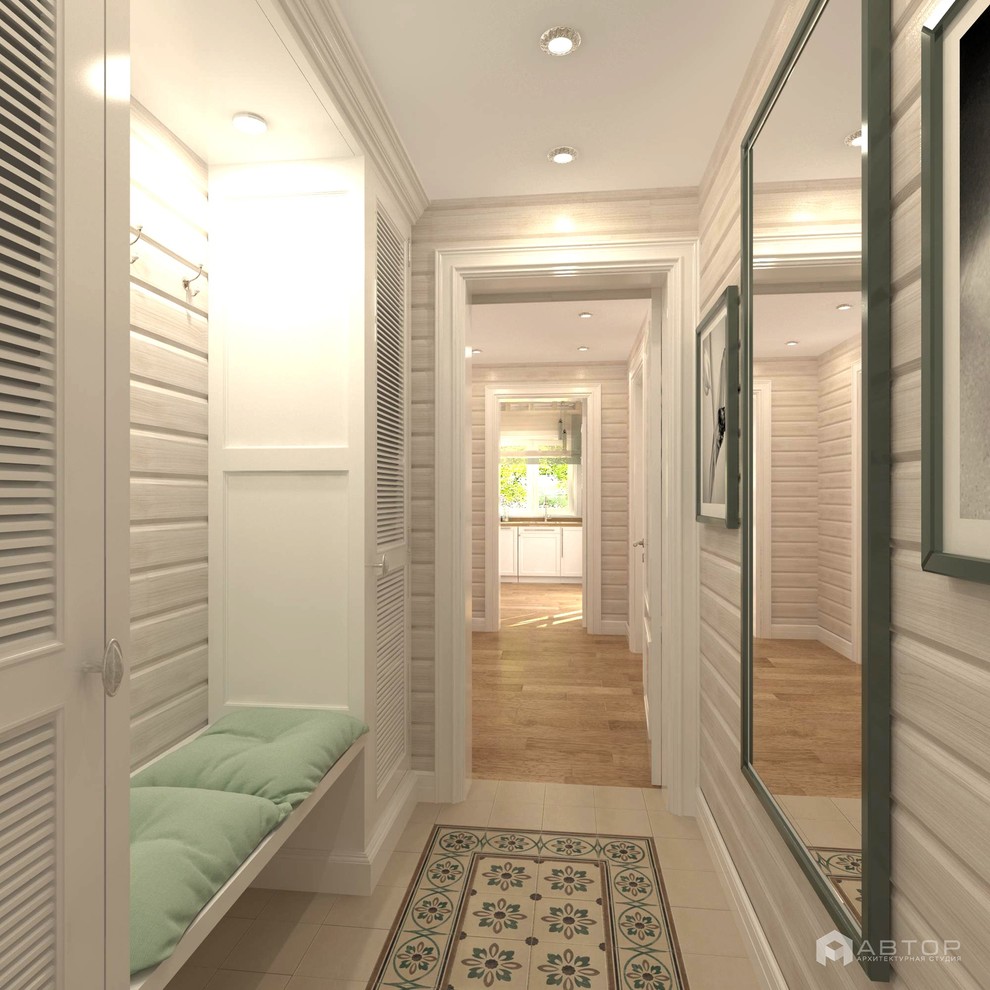 Одноэтажный загородный дом с баней