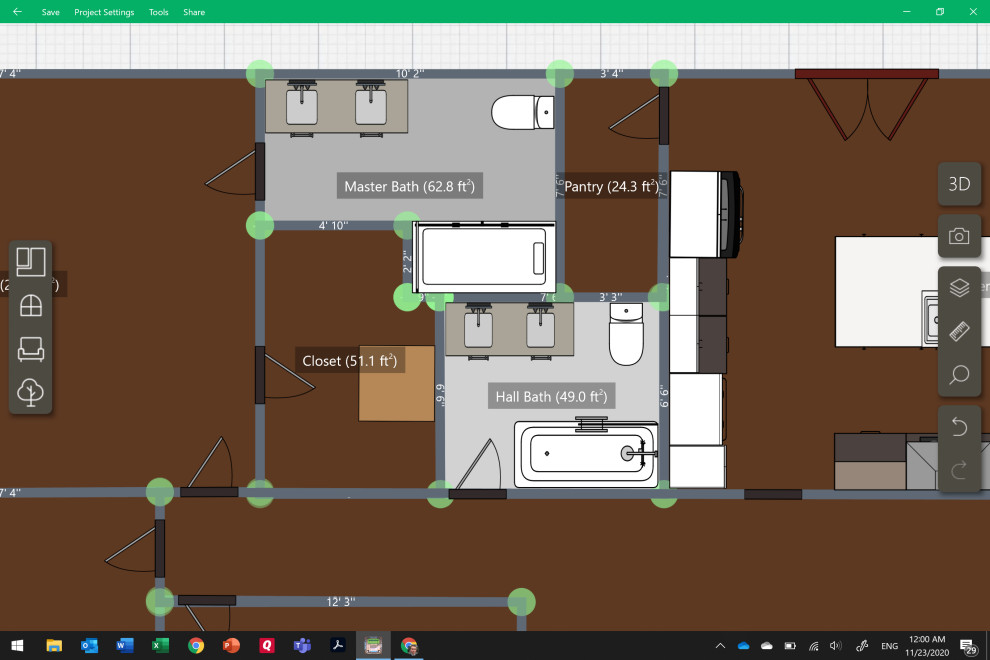 Help reconfiguring bathroom core