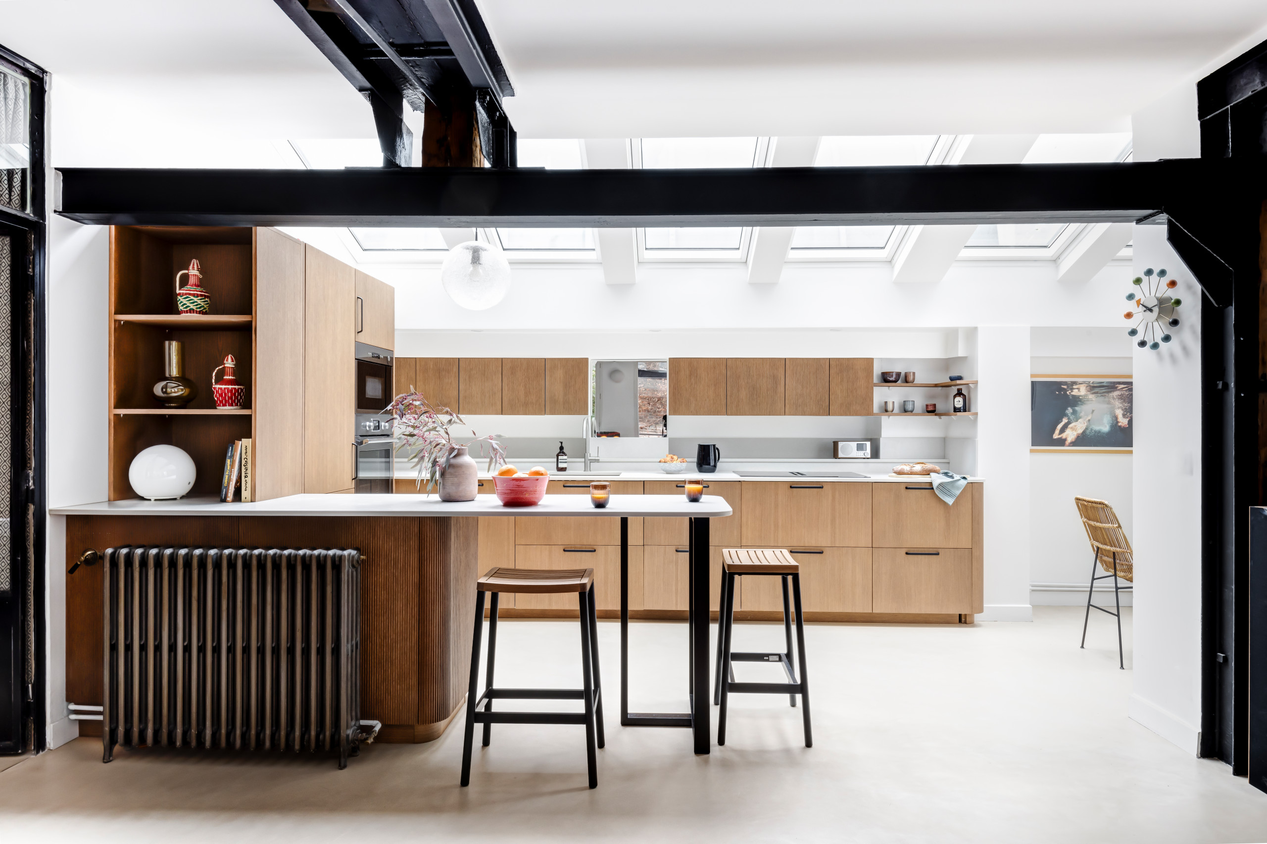 Une ancienne laverie industrielle réinventée - 92m2 à Belleville