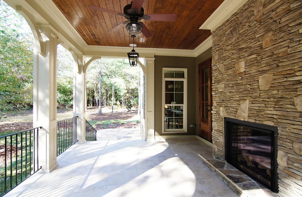 This is an example of a traditional verandah in Raleigh.