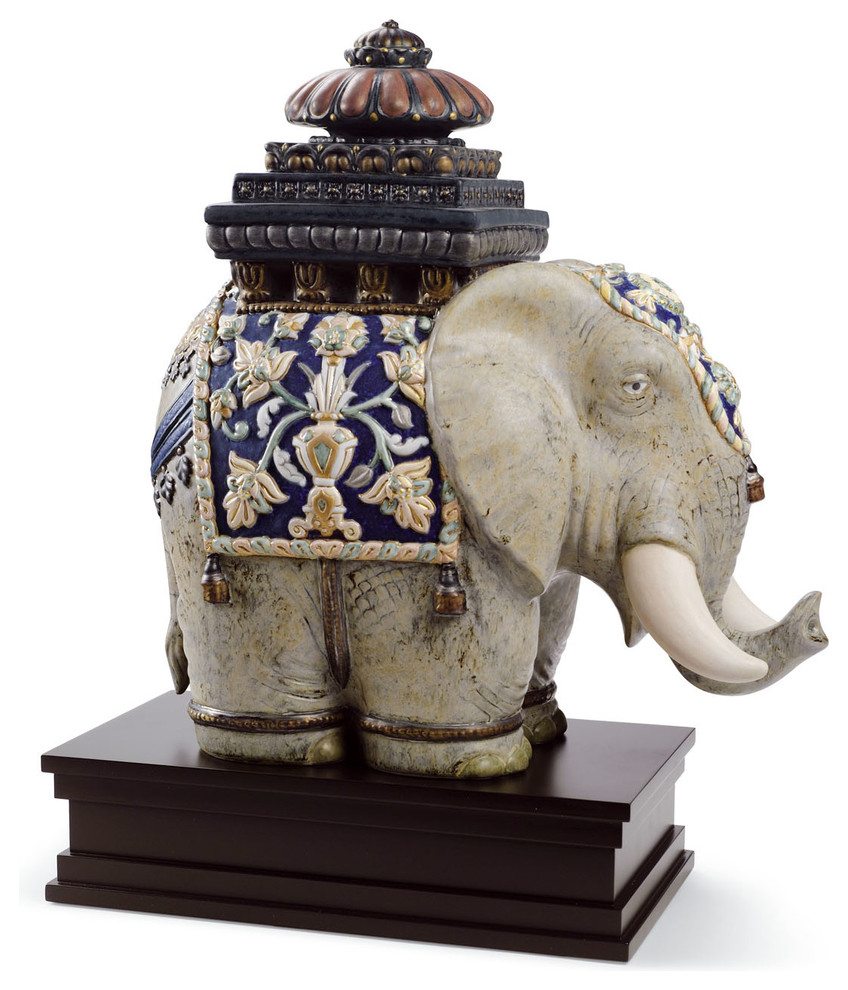 Lladro Siamese Elephant Figurine