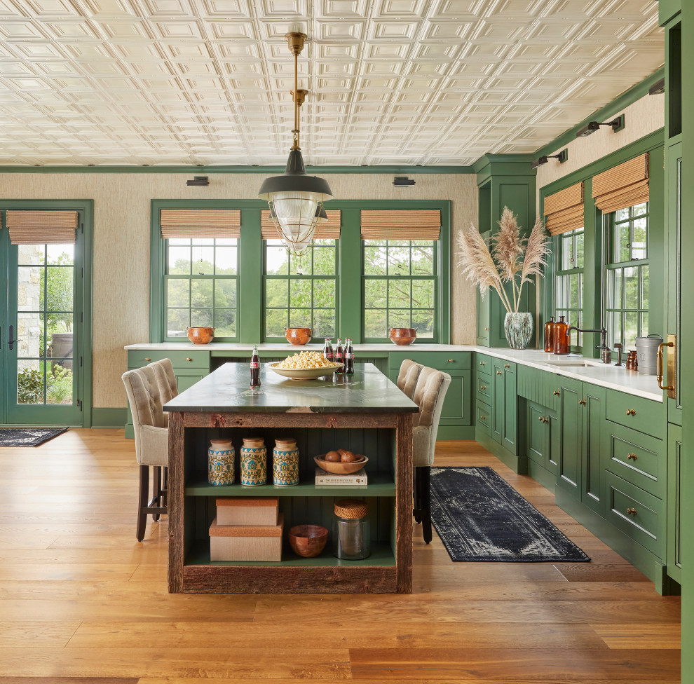 French country kitchen photo in Grand Rapids
