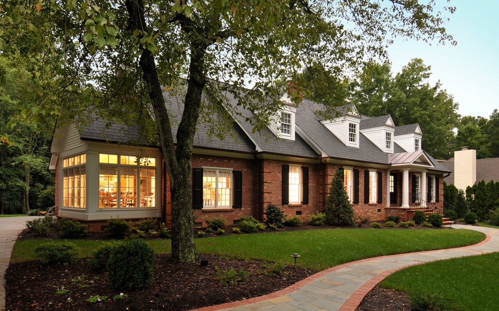 This is an example of a traditional brick exterior in Charlotte.