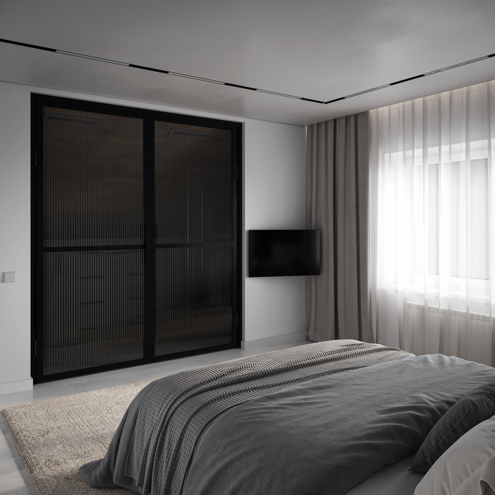 Дизайн интерьера мансардного этажа в частном доме.