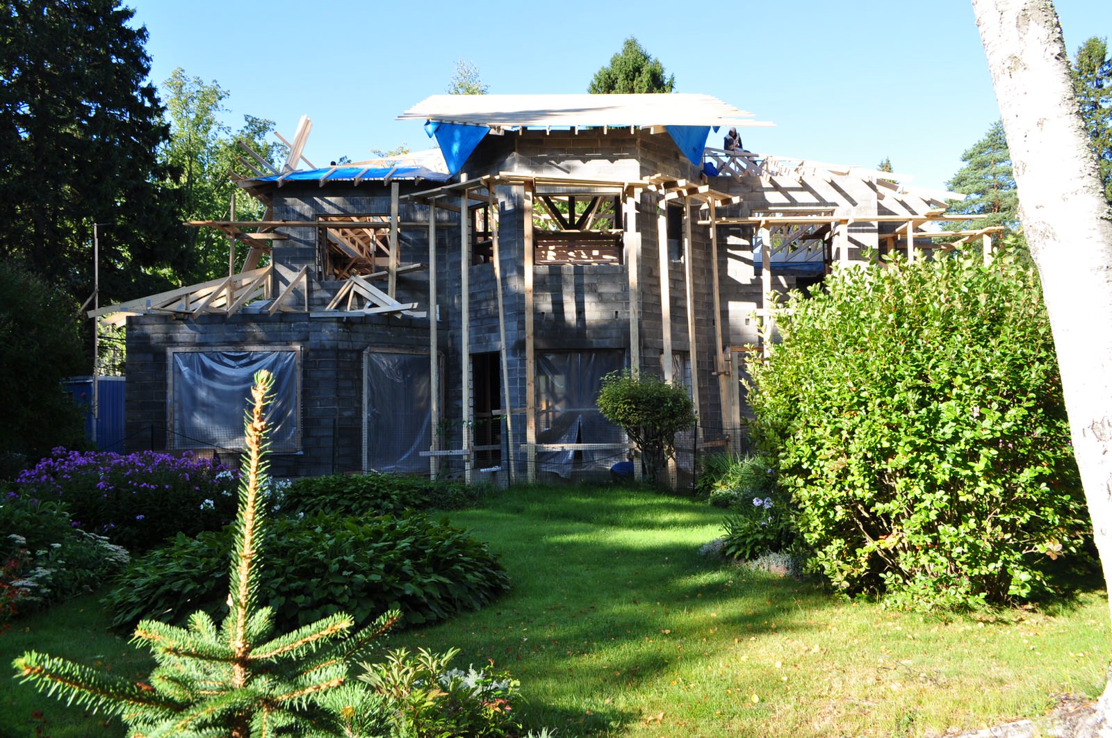 Частный финский каменный дом под Петербургом 320м2