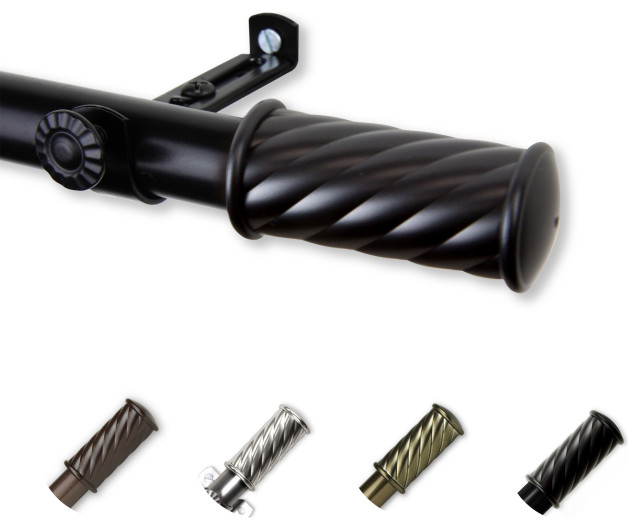 Grip Curtain Rod, 4884" Transitional Curtain Rods by Rod Desyne